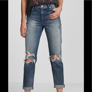 Express High Waisted Girlfriend Jeans